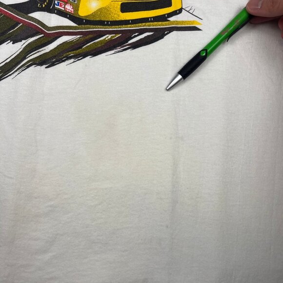 Vintage White Nascar 50th Anniversary Moog Chasis Parts Hanes T Shirt Mens L - Picture 2 of 15